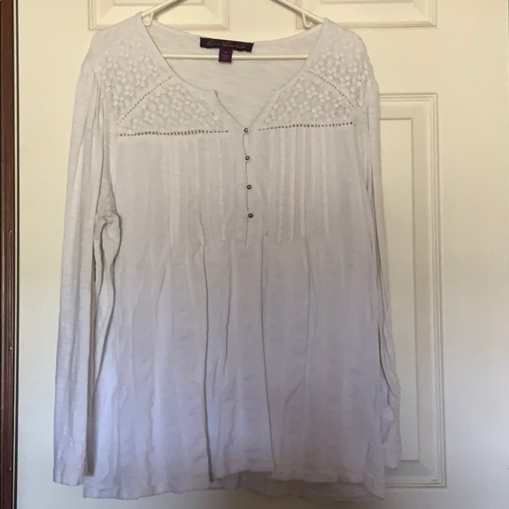 Long Sleeved White Blouse